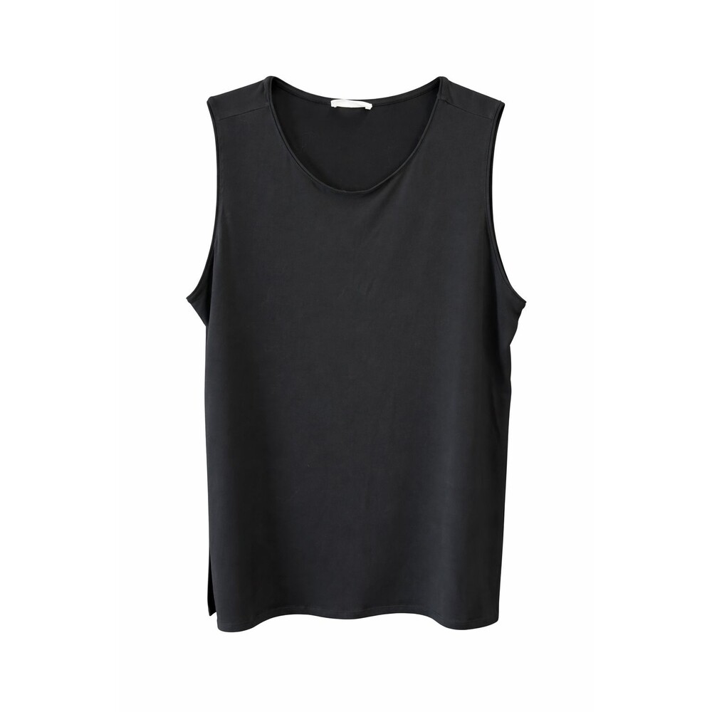 Zenana Black Stretch Tank Top 1X Basic Layering Sleeveless Plus Size